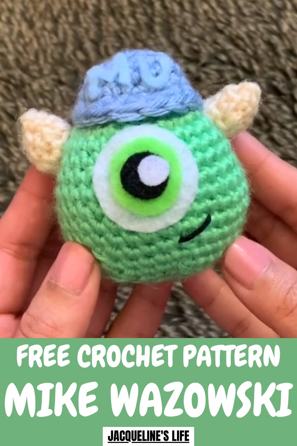 Crochet Mike Wazowski Pattern