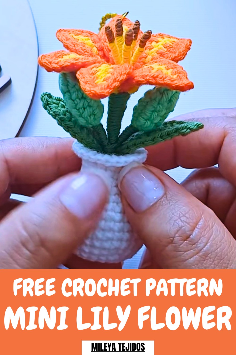 Crochet Mini Lily Flower Pattern