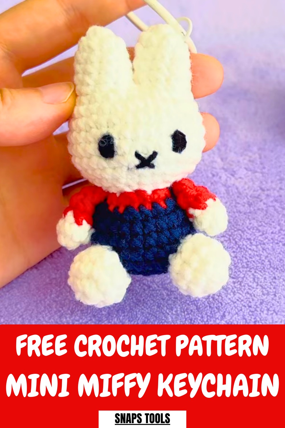 Crochet Mini Miffy Keychain Pattern