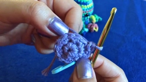 Crochet Mini Octopus Keychain Pattern 2