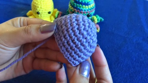 Crochet Mini Octopus Keychain Pattern 3