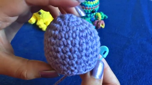 Crochet Mini Octopus Keychain Pattern 4