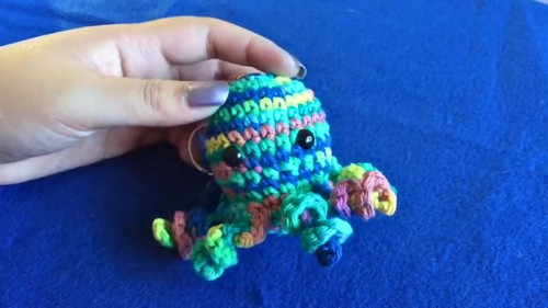Crochet Mini Octopus Keychain Pattern 8