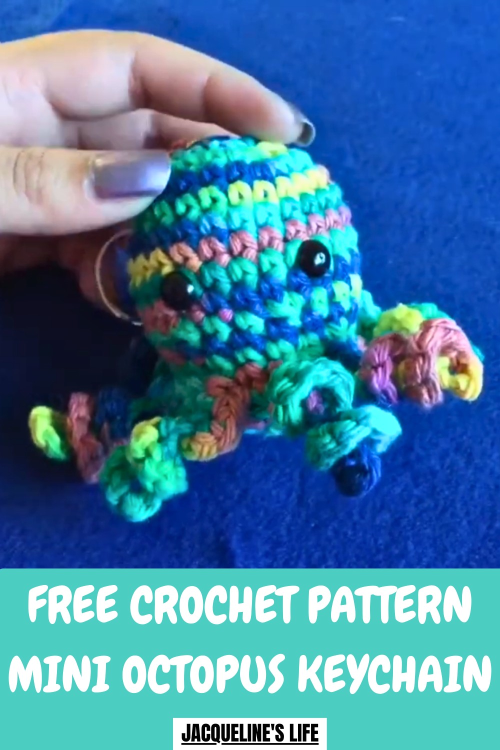 Crochet Mini Octopus Keychain Pattern