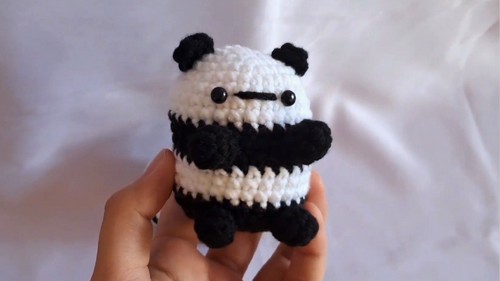 Crochet Mini Plushie Panda Pattern 8