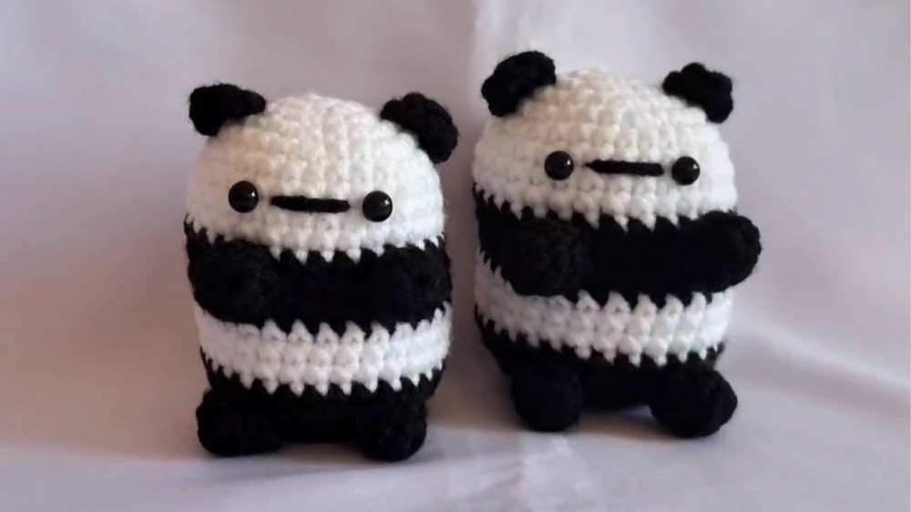 Crochet Mini Plushie Panda Pattern 9