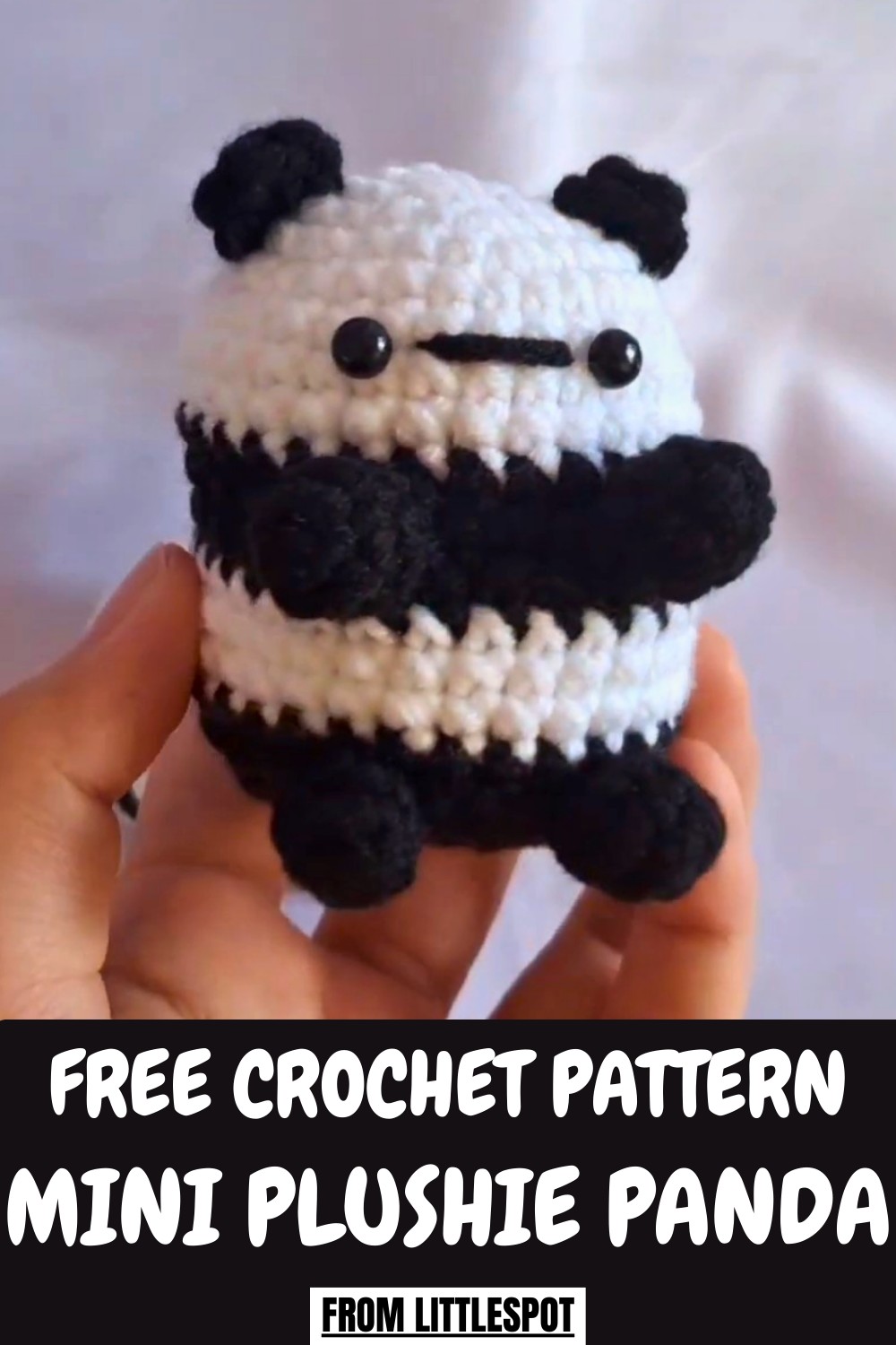 Crochet Mini Plushie Panda Pattern