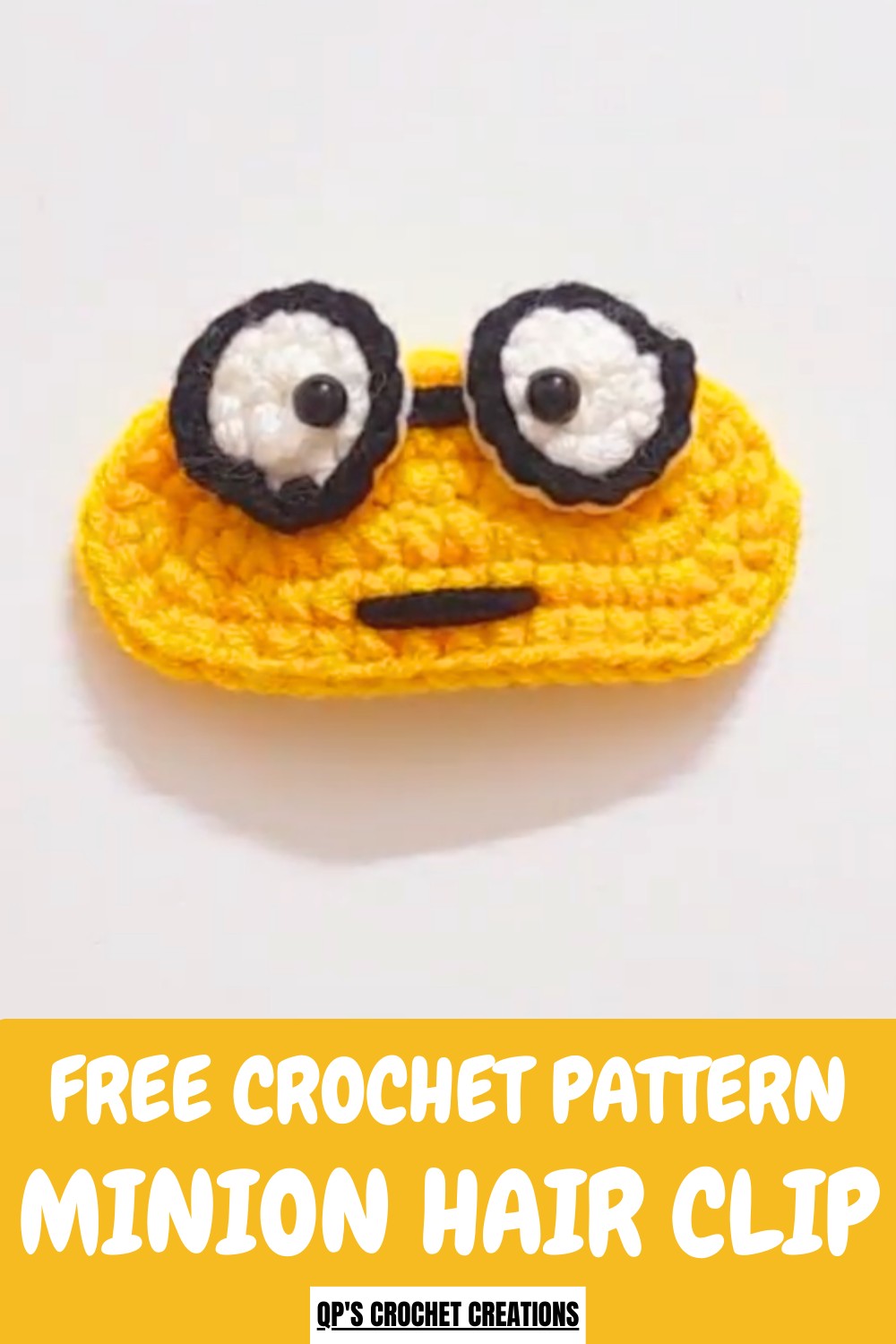 Crochet Minion Hair Clip Pattern