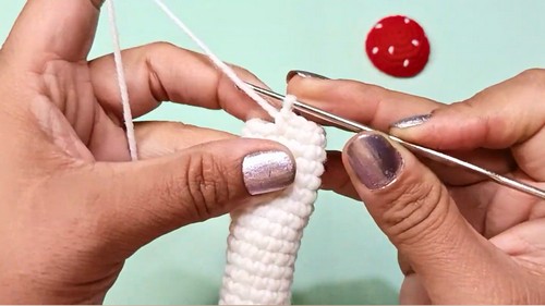 Crochet Mushroom Pouch Pattern 6