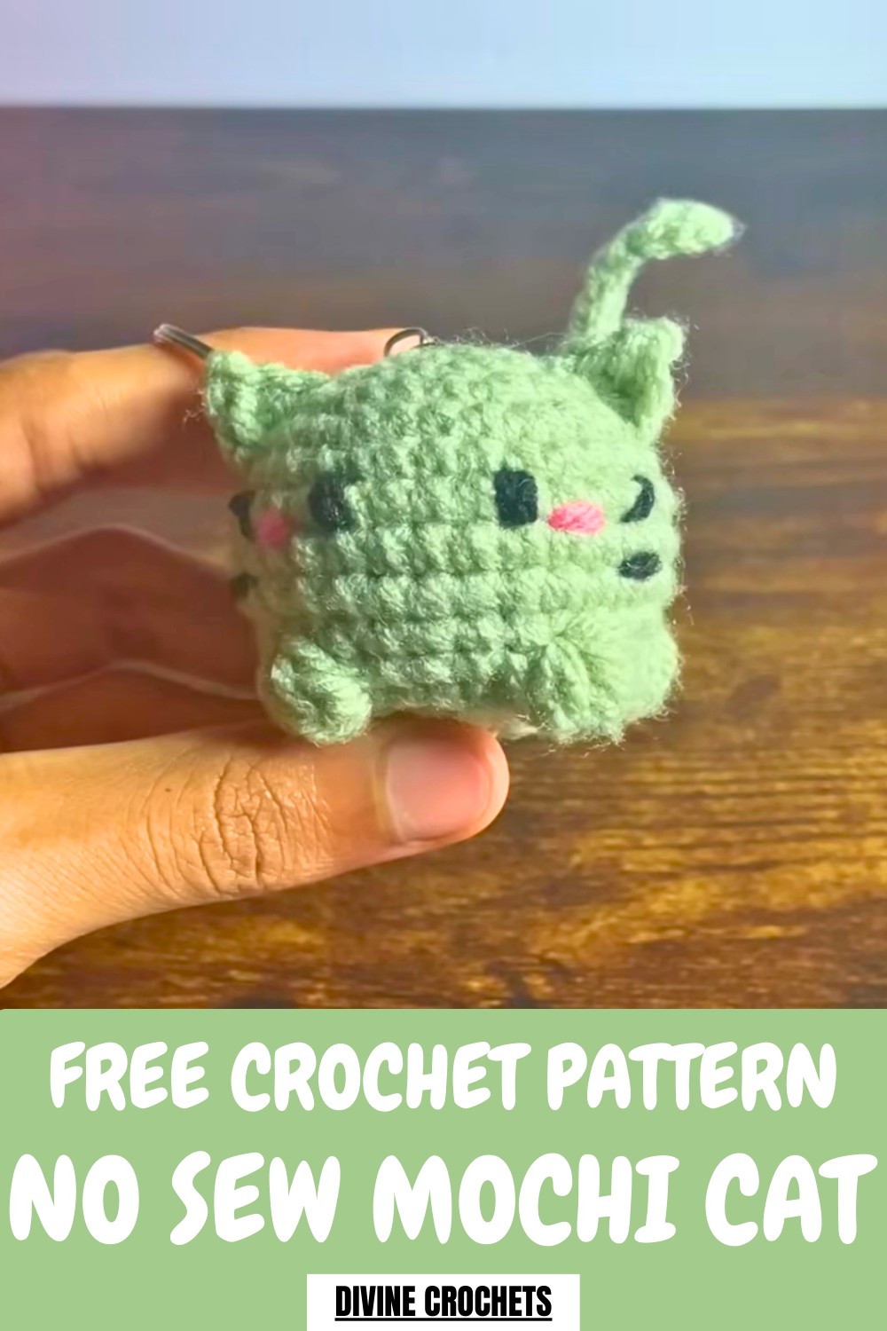 Crochet No Sew Mochi Cat Pattern