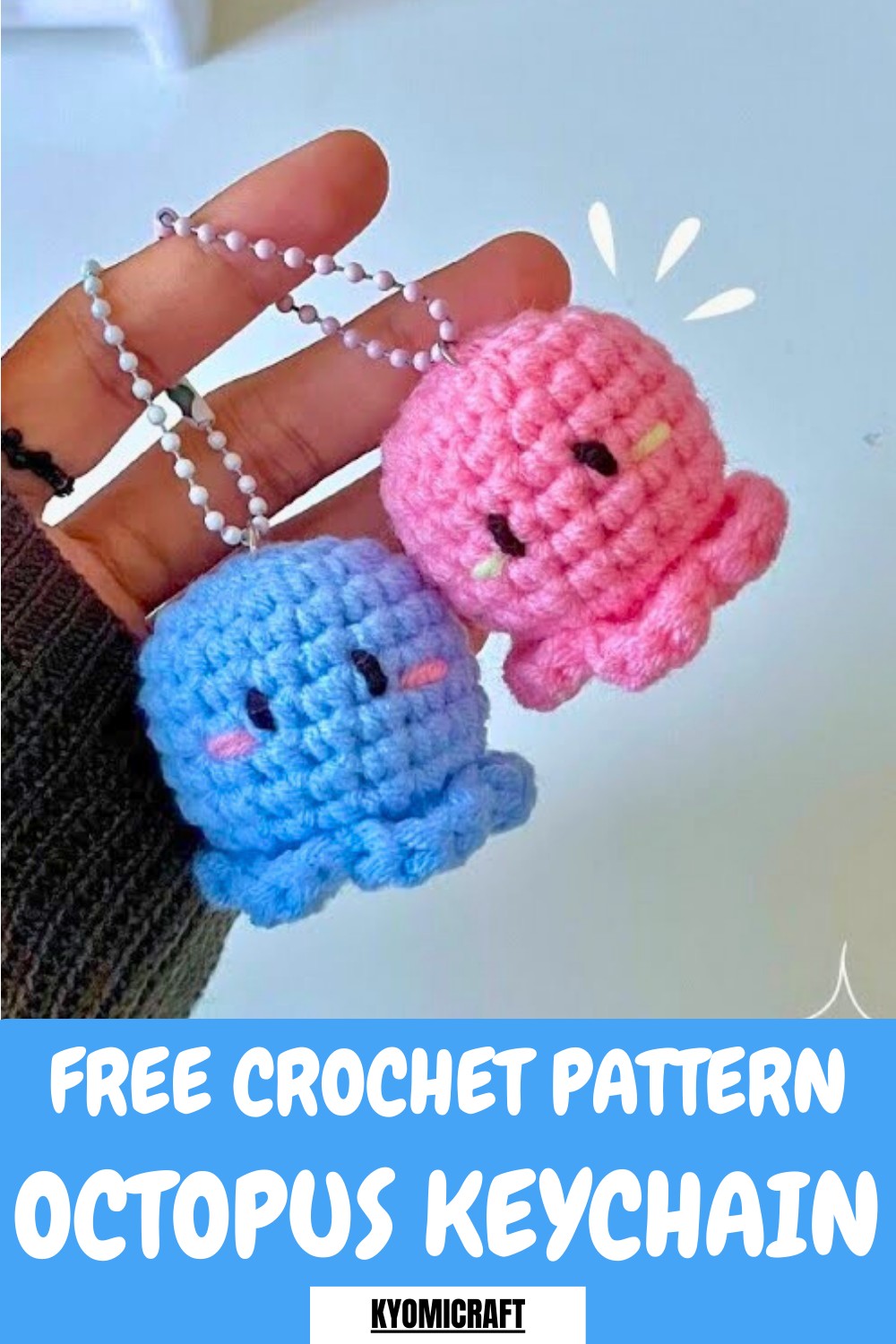 Crochet Octopus Keychain Pattern