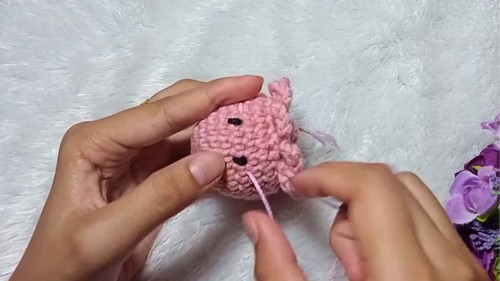 Crochet Octopus Keychain Pattern 7