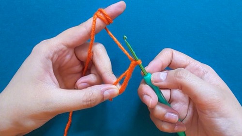 _Crochet Orange Coaster Pattern 1