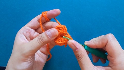 _Crochet Orange Coaster Pattern 2