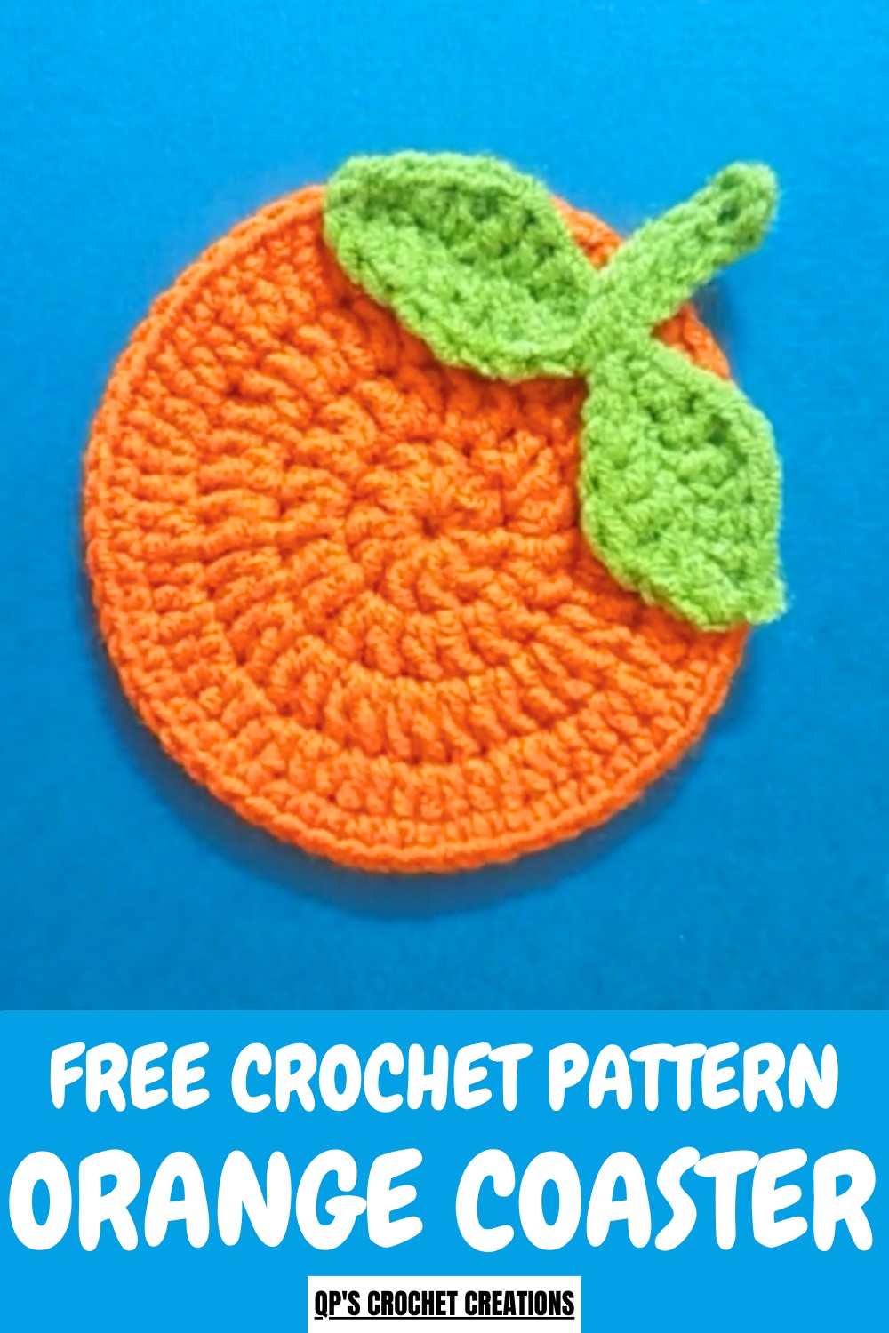 Crochet Orange Coaster Pattern