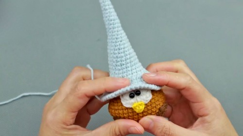 Crochet Owl In A Wizard Hat Pattern 8