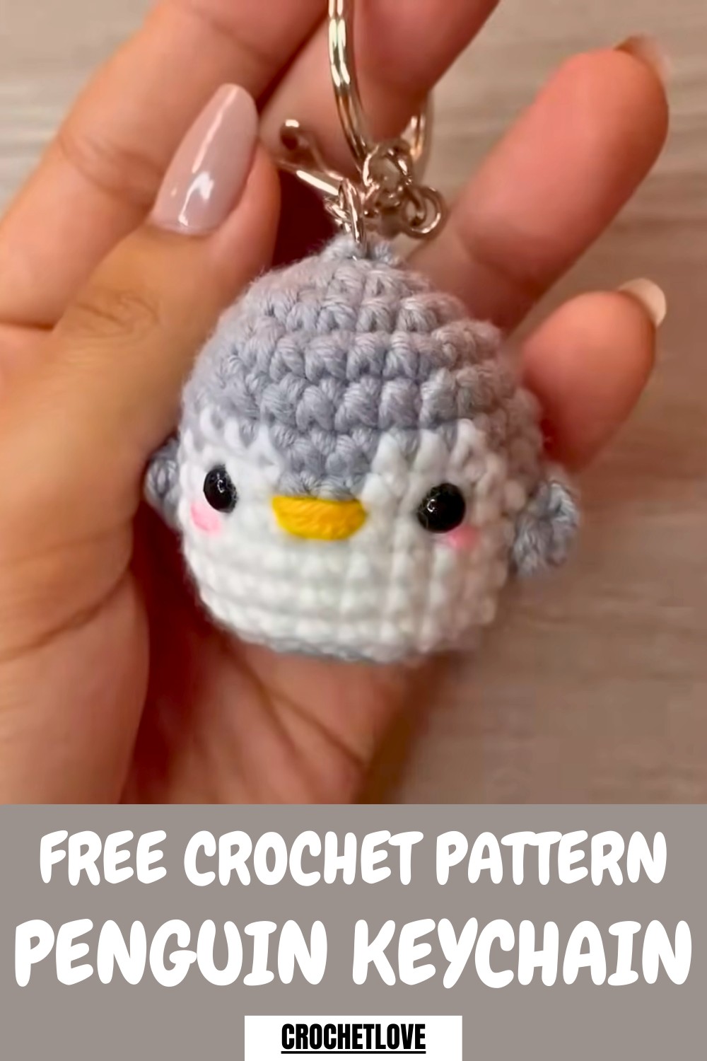 Crochet Penguin Keychain Pattern