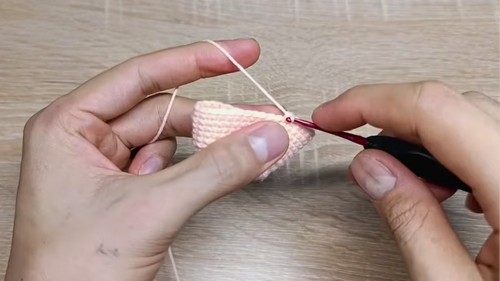 Crochet Piggy Keychain Pattern 4