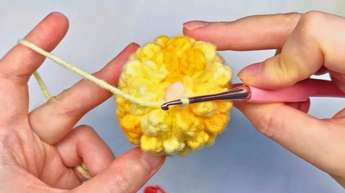 Crochet Pineapple Plushie Pattern 6