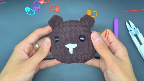 Crochet Plush Bear Head Pattern 7