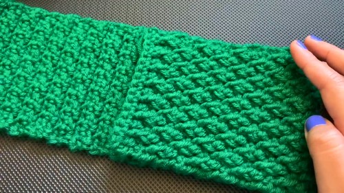 Crochet Pocket Scarf Pattern 7