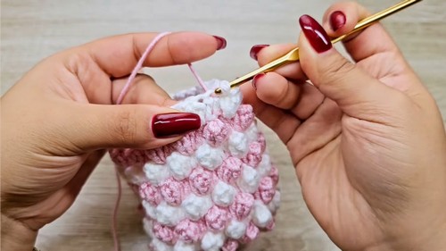 Crochet Puff Stitch Bag Pattern 7