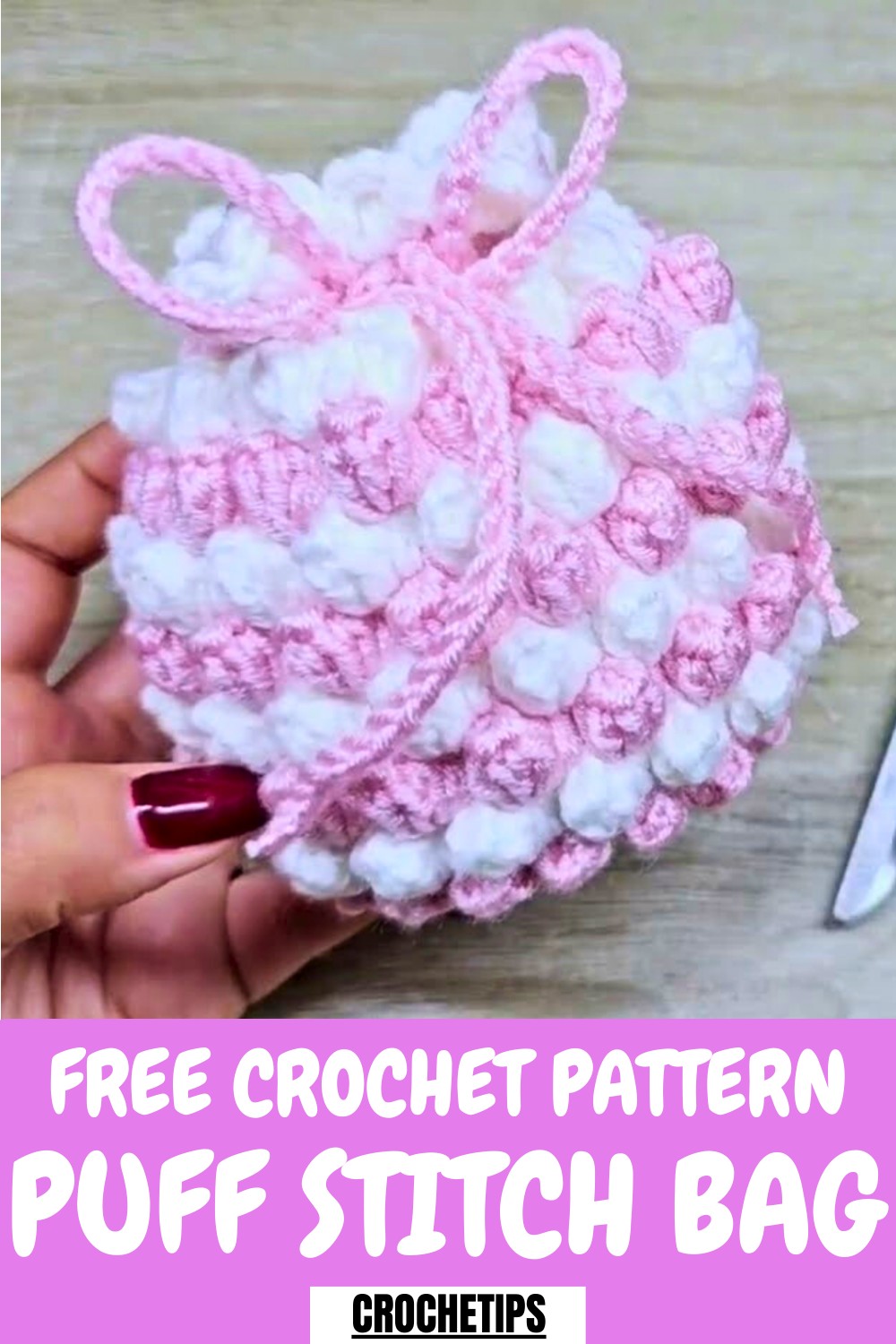 Crochet Puff Stitch Bag Pattern