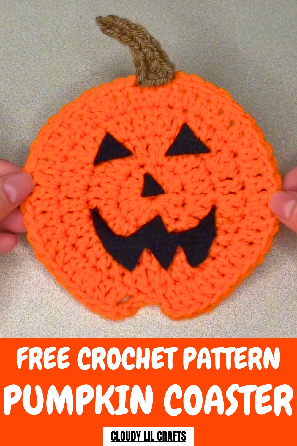 Crochet Pumpkin Coaster Pattern