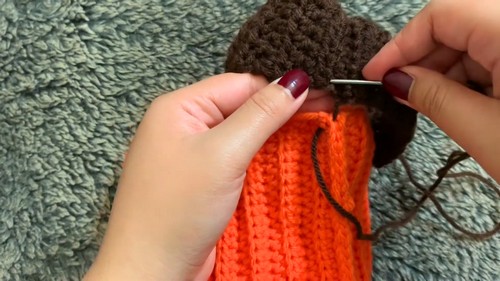 Crochet Pumpkin Treat Bag Pattern 6