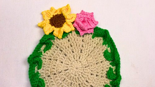 Crochet Rainbow Round Blanket Pattern 9
