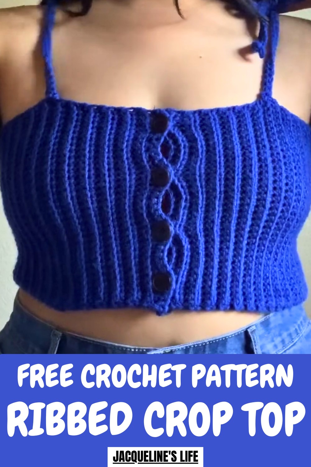 Crochet Ribbed Crop Top Pattern