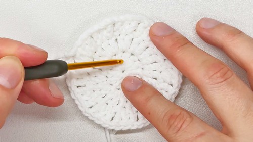 Crochet Rose Flower Coaster Pattern 3