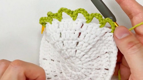 Crochet Rose Flower Coaster Pattern 4