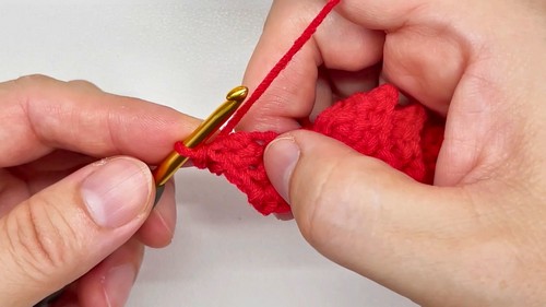 Crochet Rose Flower Coaster Pattern 7