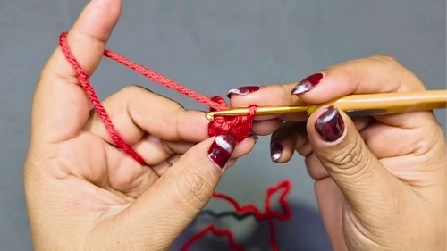 Crochet Santa Claus Headband Pattern 1