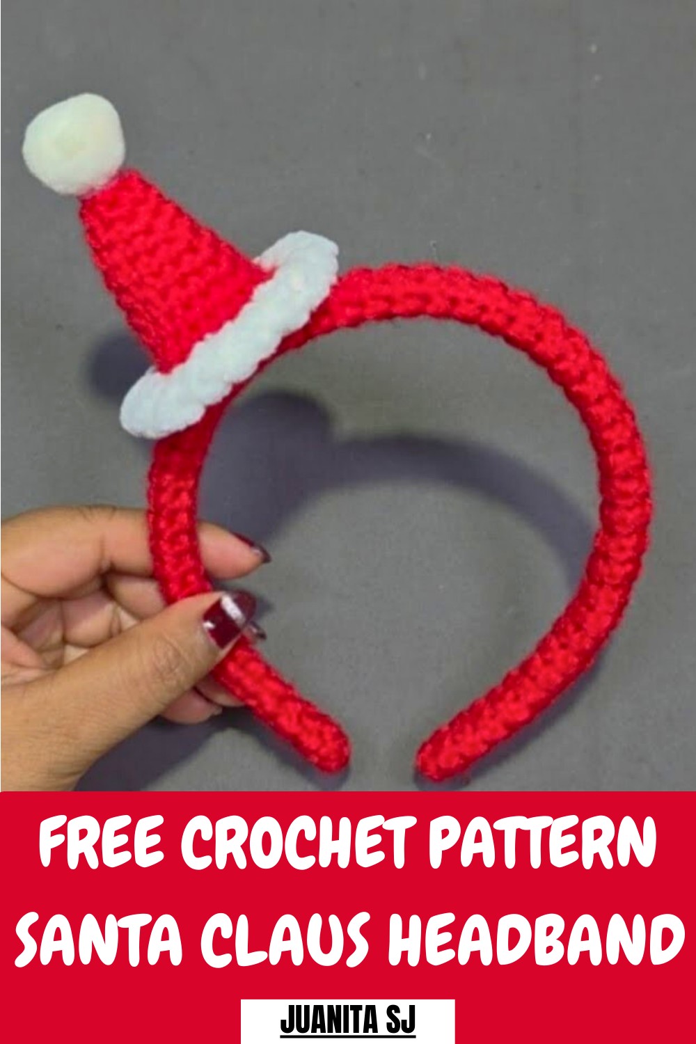 Crochet Santa Claus Headband Pattern