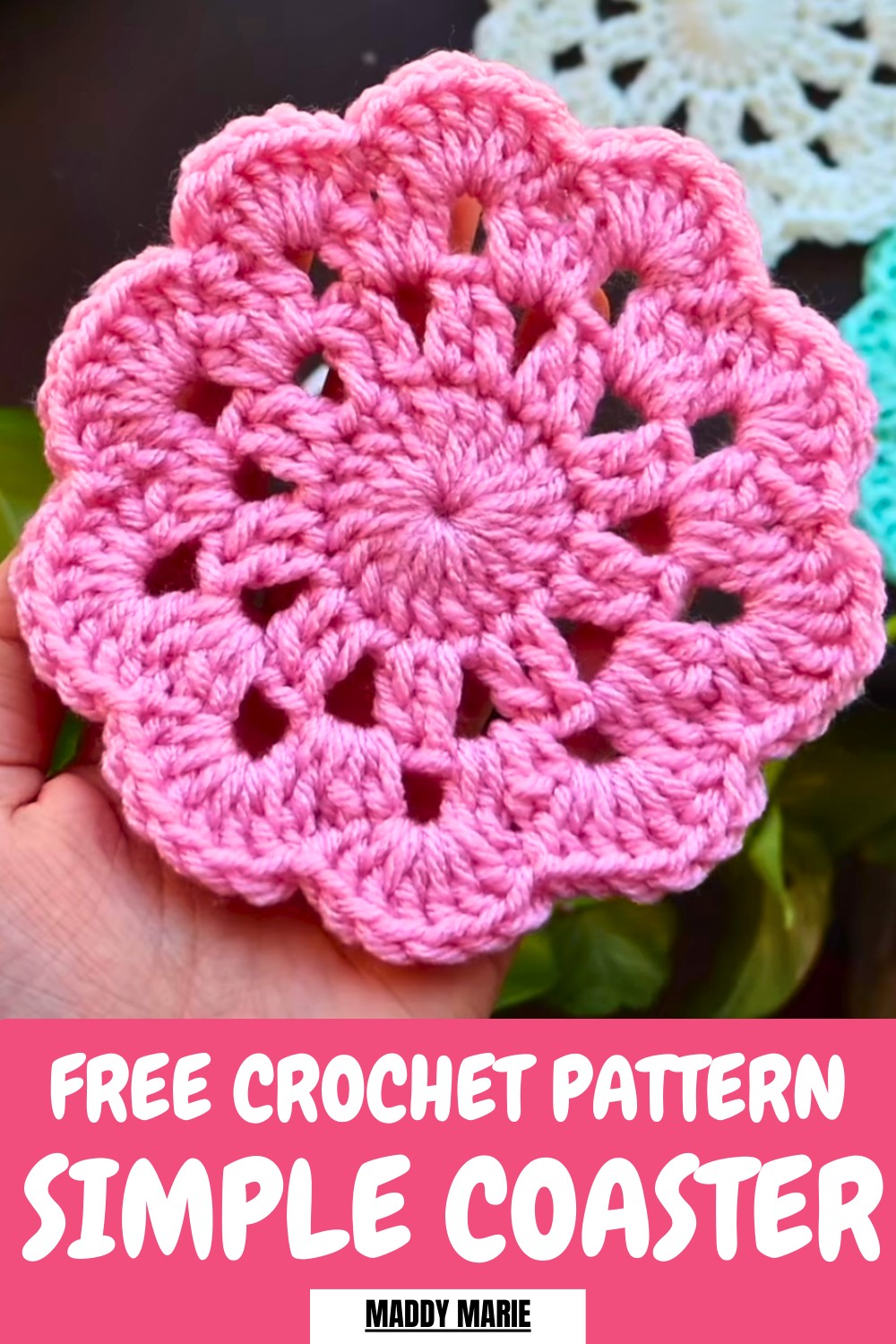 Crochet Simple Coaster Pattern