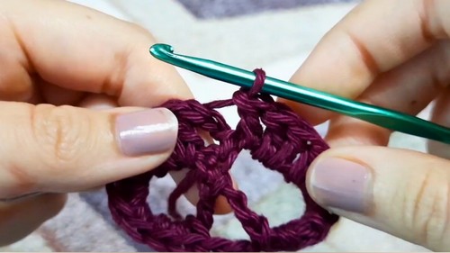 Crochet Skull Granny Square Pattern 3
