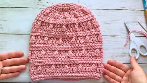 Crochet Slouchy Beanie Pattern 7