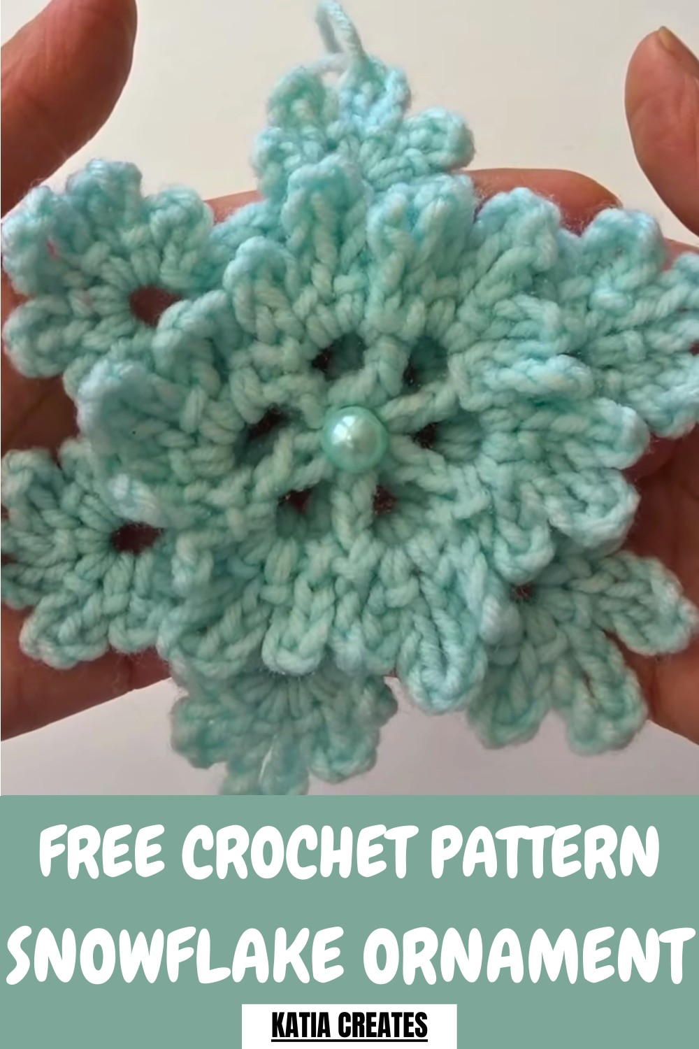 Crochet Snowflake Ornament Pattern