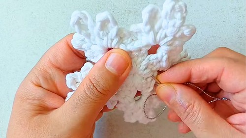 Crochet Snowflake Ornament Pattern 6
