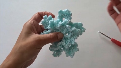 Crochet Snowflake Ornament Pattern 7