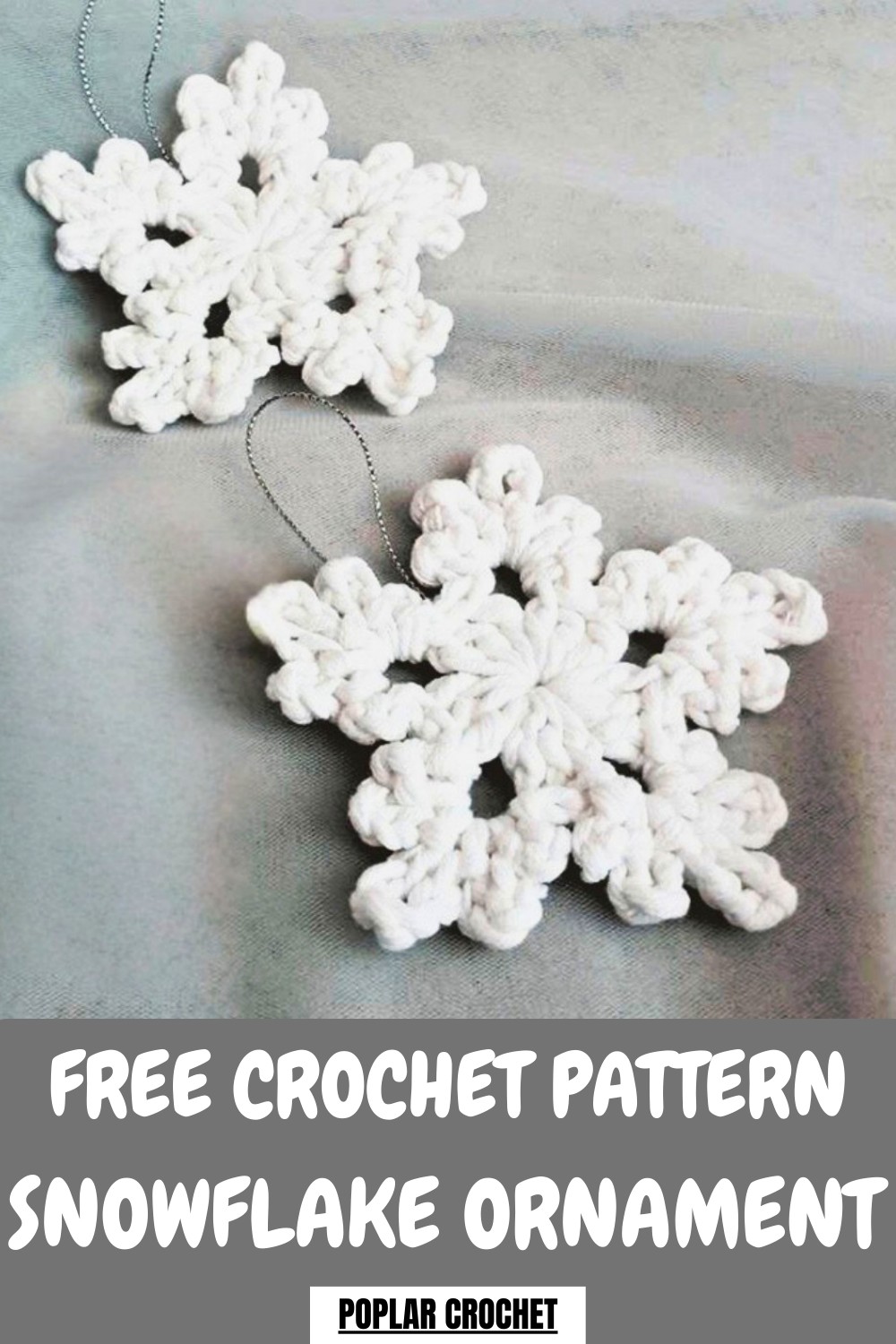 Crochet Snowflake Ornament Pattern