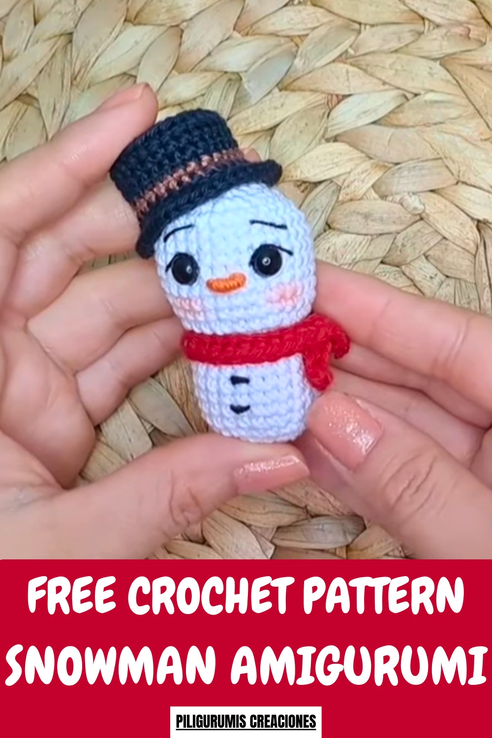 Crochet Snowman Amigurumi Pattern