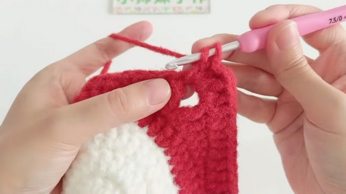 Crochet Snowman Earflap Hat Pattern 4