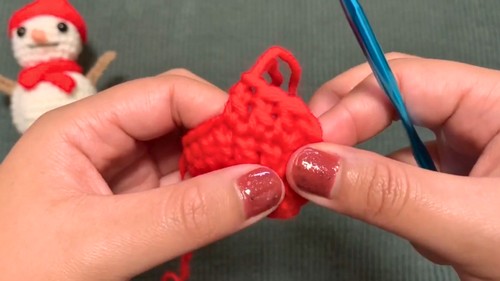 Crochet Snowman Ornament Pattern 2