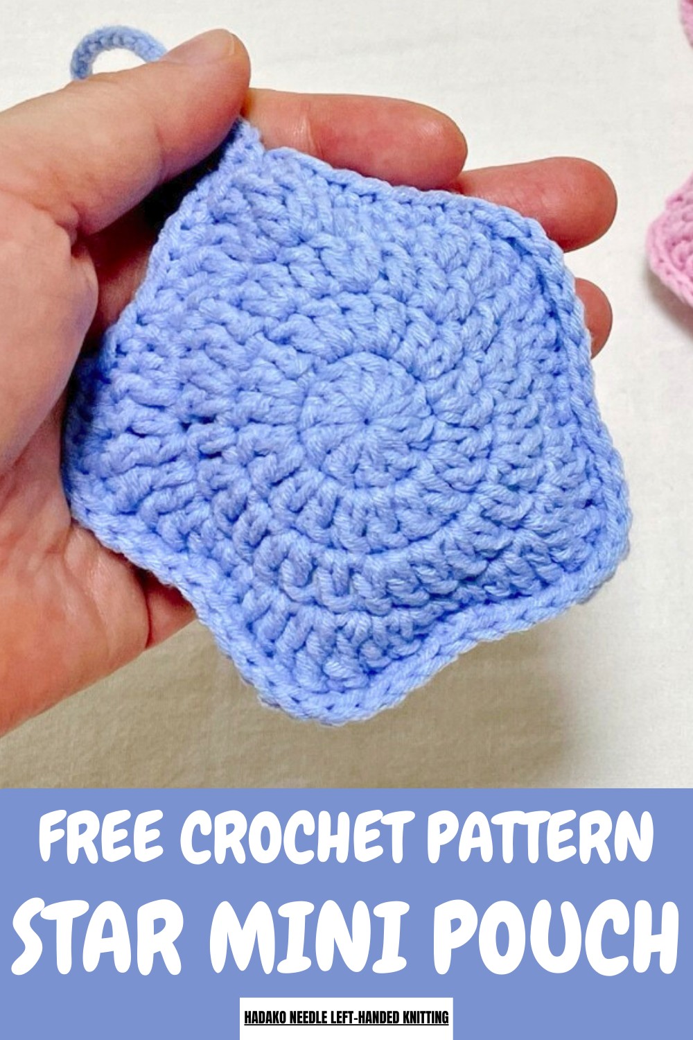 Crochet Star Mini Pouch Pattern