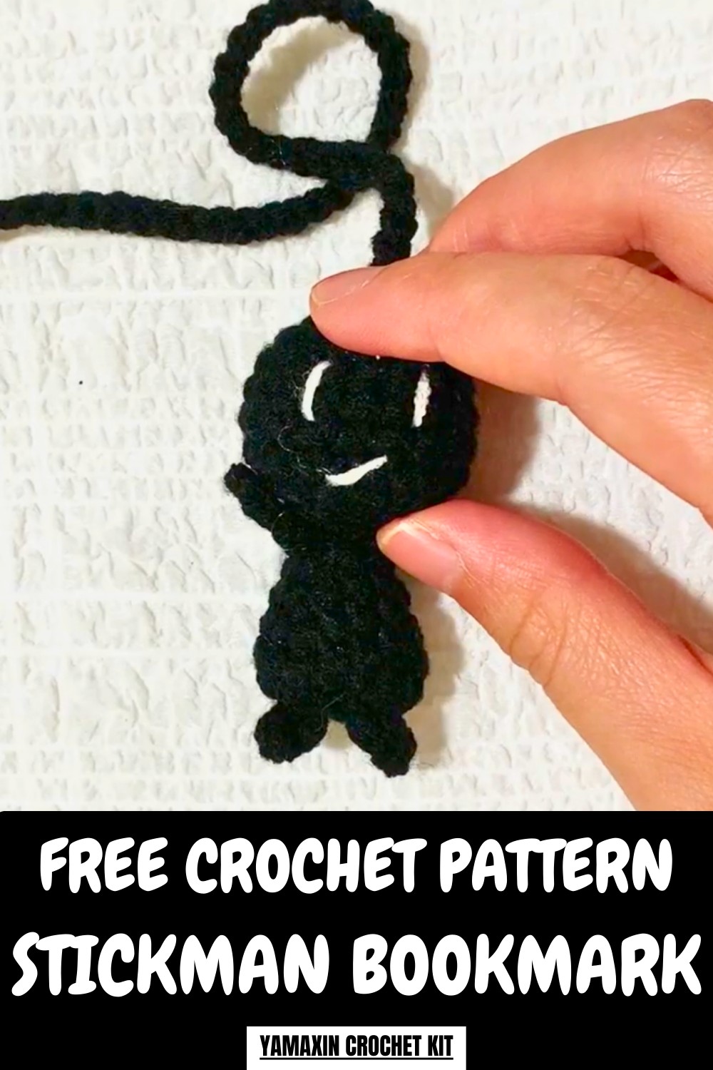 Crochet Stickman Bookmark Pattern