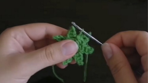 Crochet Strawberry Keychain Pattern 3