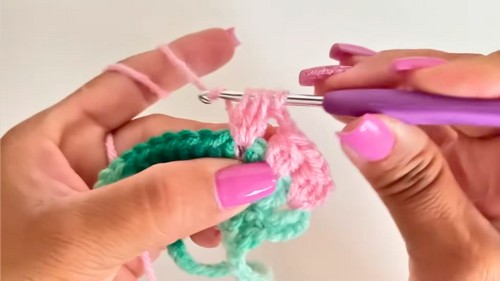 Crochet Strawberry Soap Holder Pattern 3